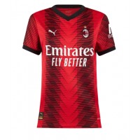 Camiseta AC Milan Theo Hernandez #19 Primera Equipación para mujer 2023-24 manga corta